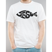 Camiseta Jesus Peixe Cristão – Estampa Ichthys Moderna Unissex