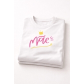Camiseta Mãe Estampada com Coroa