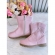 Bota infantil Boiadeira Texana Rosa Claro Com Zíper Luxo
