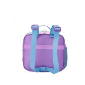Kit Mochila de Rodinhas Escolar + Lancheira da Disney Frozen Holográfico Tam. 14 - Lilás